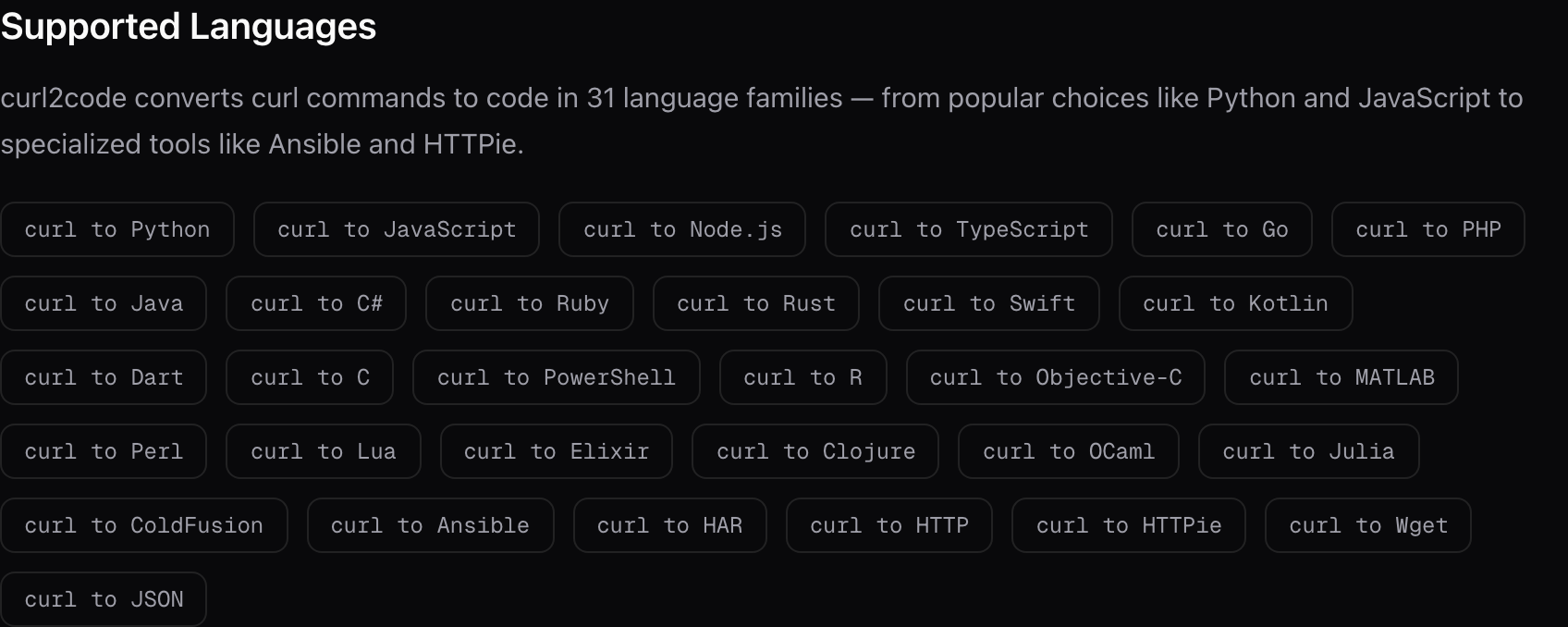 31 язык и 49 вариантов — вся конвертация на WebAssembly, на стороне клиента.